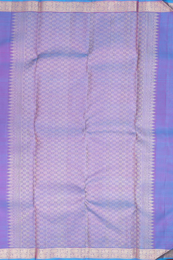 Kanchipuram Silk Saree In Dual Tone With Jacquard Pattern