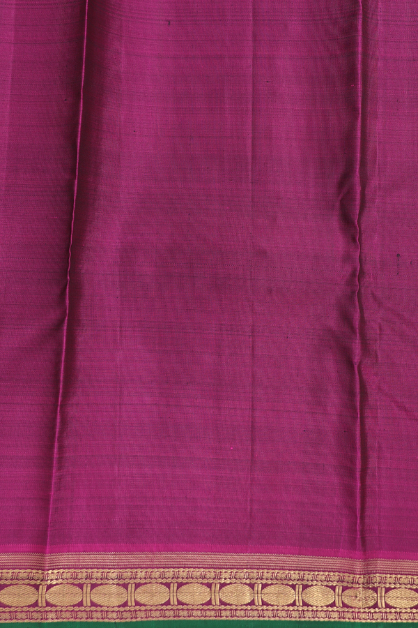 Kanchipuram Silk Saree In Dual Tone With Jacquard Pattern