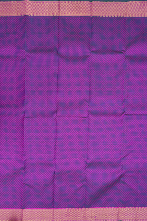 Kanchipuram Silk Saree In Dual Tone With Jacquard Pattern