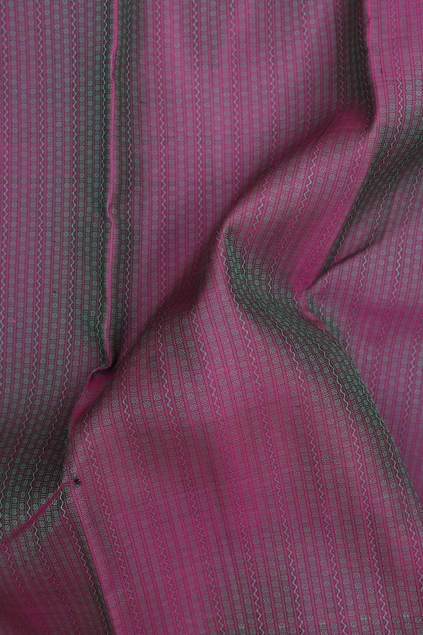 Kanchipuram Silk Saree In Dual Tone With Jacquard Pattern