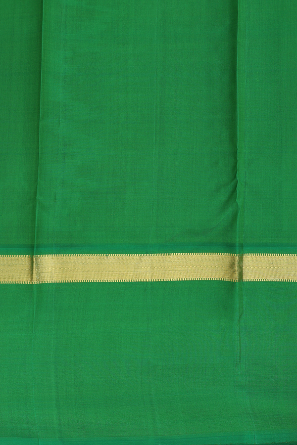 Kanchipuram Silk Saree In Dual Tone With Malli Moggu Buttas
