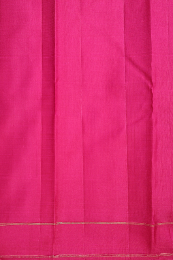 Kanchipuram Silk Saree In Dual Tone With Malli Moggu Buttas