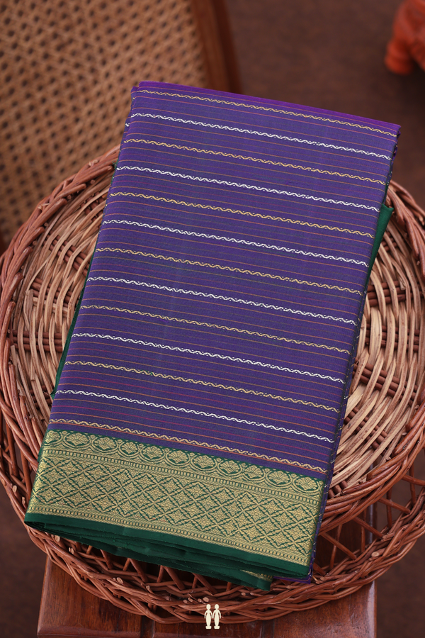 Kanchipuram Silk Saree In Dual Tone With Neli Design