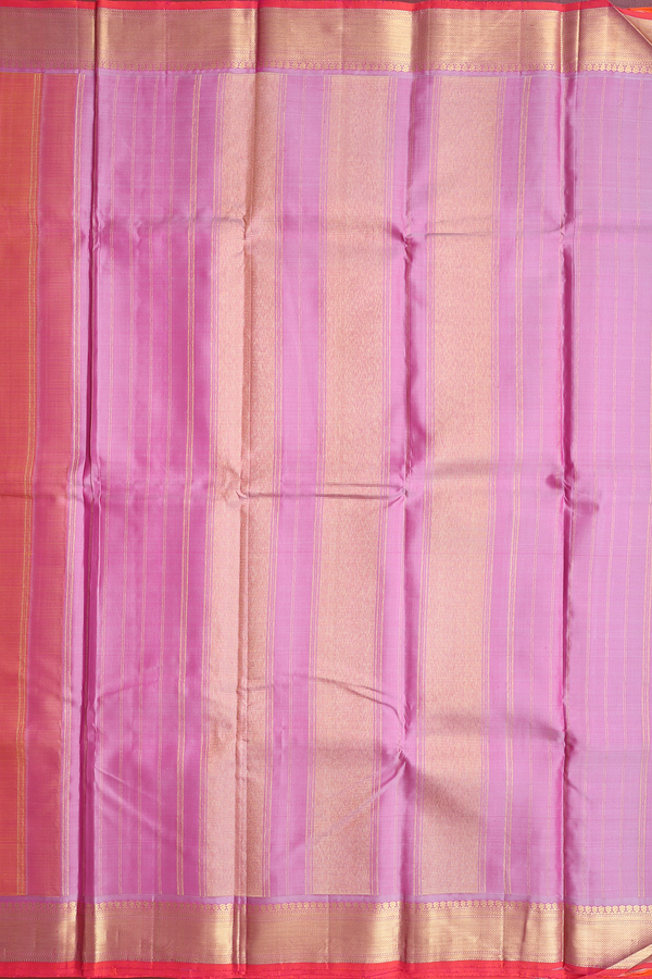 Kanchipuram Silk Saree In Dual Tone With Zari Border