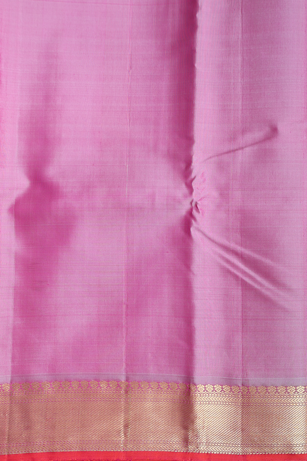 Kanchipuram Silk Saree In Dual Tone With Zari Border