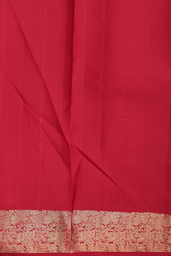 Kanchipuram Silk Saree In Dual Tone With Zari Buttas