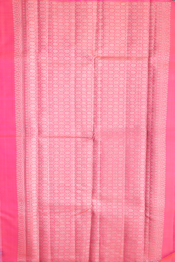 Kanchipuram Silk Saree In Dual Tone With Zari Motifs