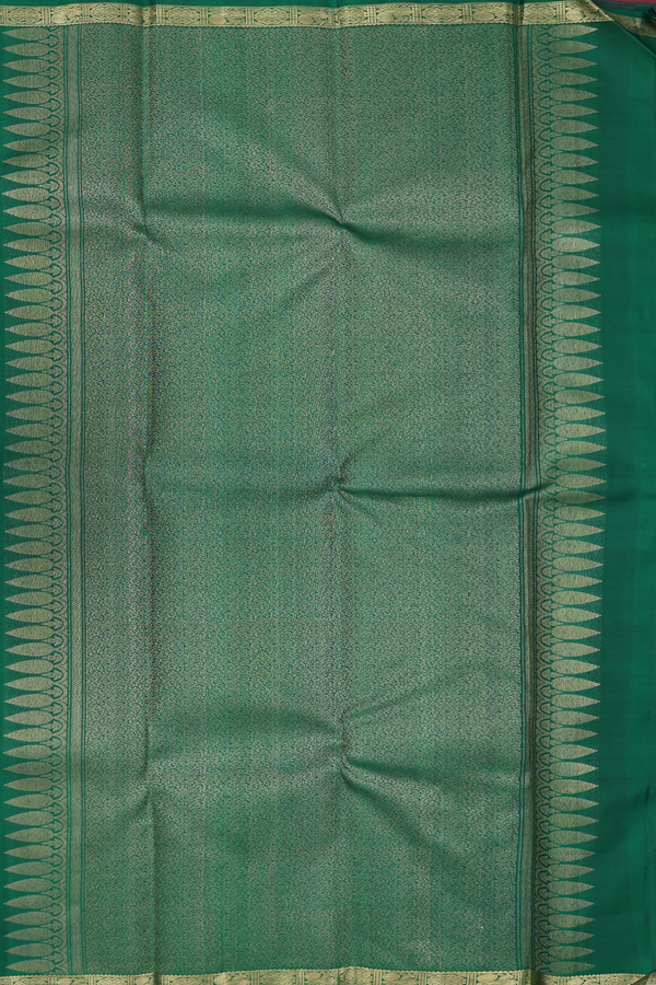 Kanchipuram Silk Saree In Dusty Grape With Jacquard Pattern