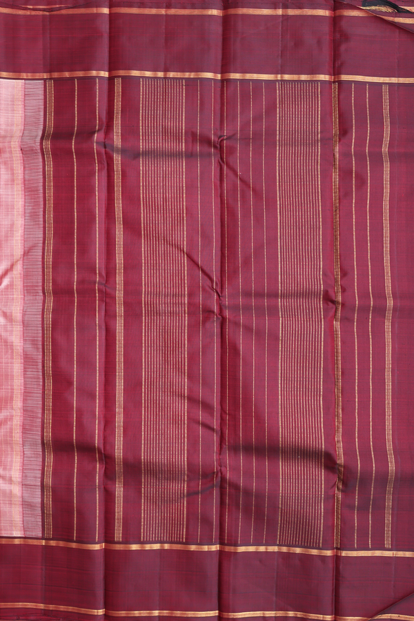 Kanchipuram Silk Saree In Dusty Pink With Checks Design