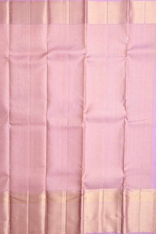 Kanchipuram Silk Saree In Dusty Pink With Brocade Design