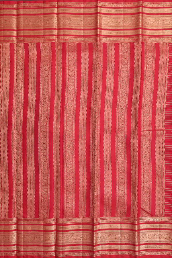 Kanchipuram Silk Saree In Dusty Pink With Checks Design
