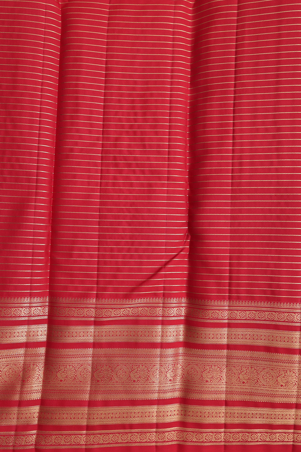 Kanchipuram Silk Saree In Dusty Pink With Checks Design