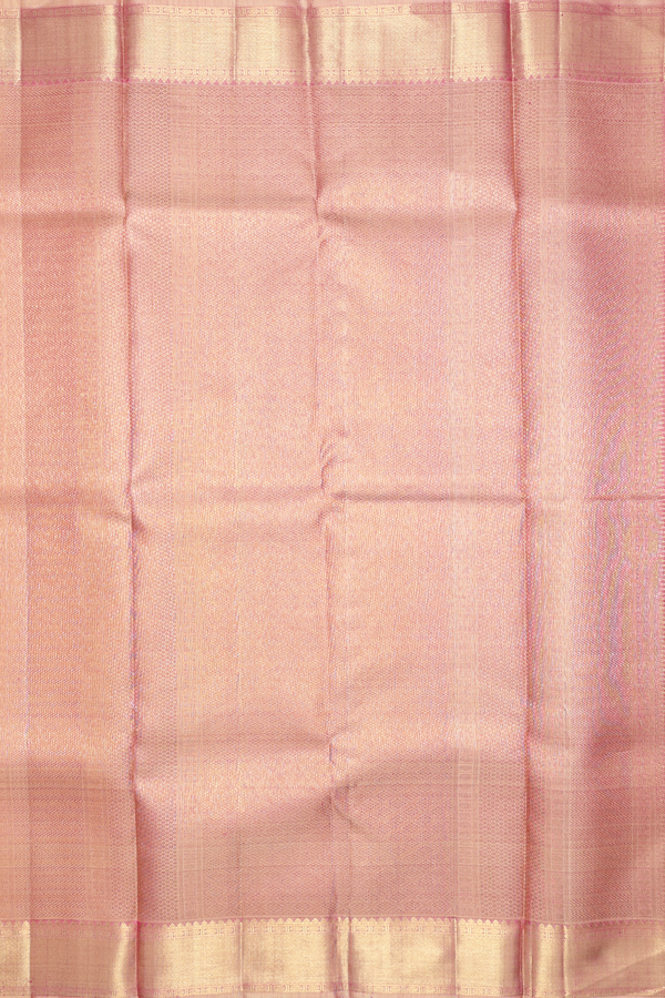 Kanchipuram Silk Saree In Dual Tone With Jacquard Pattern