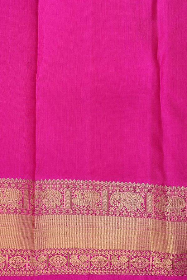 Kanchipuram Silk Saree In Dusty Pink With Jacquard Pattern