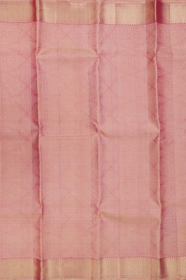 Kanchipuram Silk Saree In Dual Tone With Jacquard Pattern