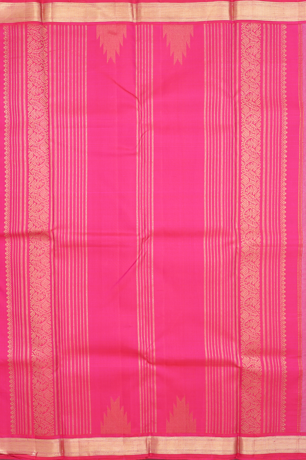 Kanchipuram Silk Saree In Dusty Purple With Brocade Design