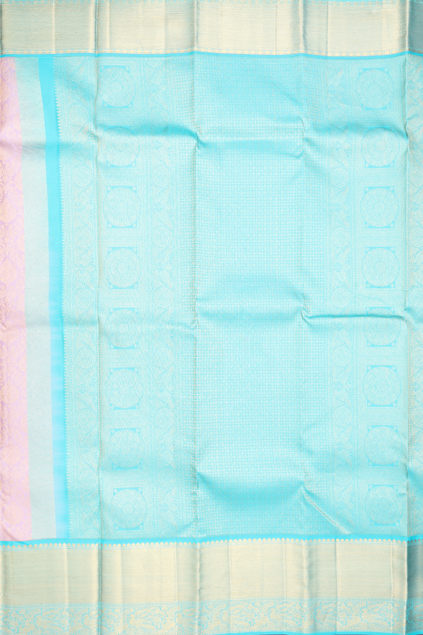 Kanchipuram Silk Saree In Dusty Purple With Brocade Design