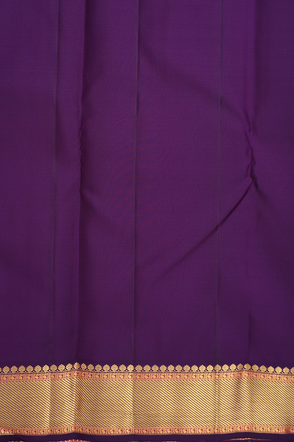Kanchipuram Silk Saree In Dusty Purple With Zari Buttis
