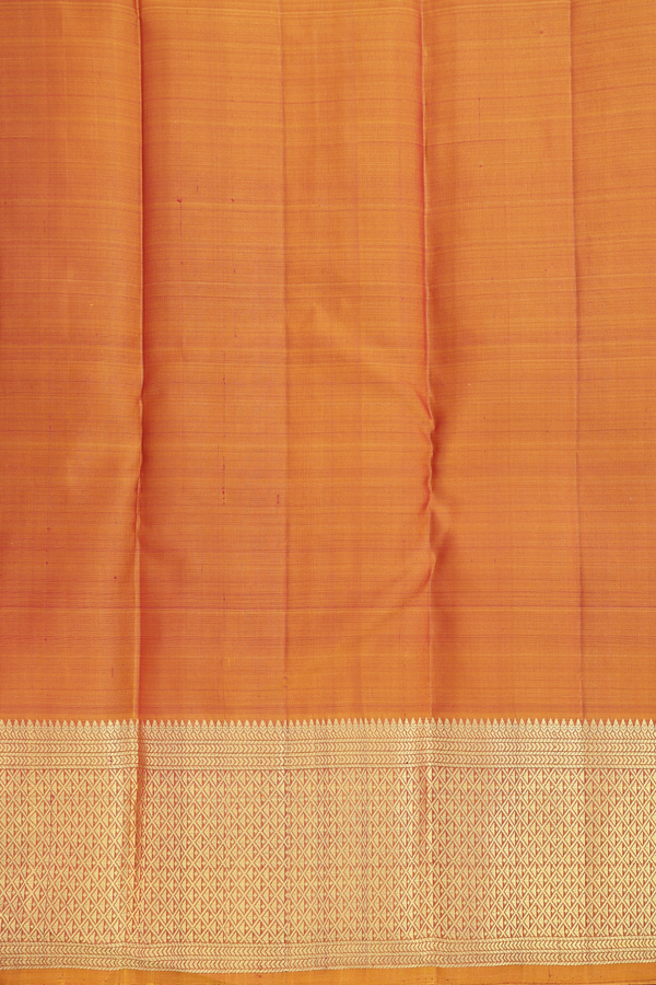 Kanchipuram Silk Saree In Dusty Rose With Brocade Design