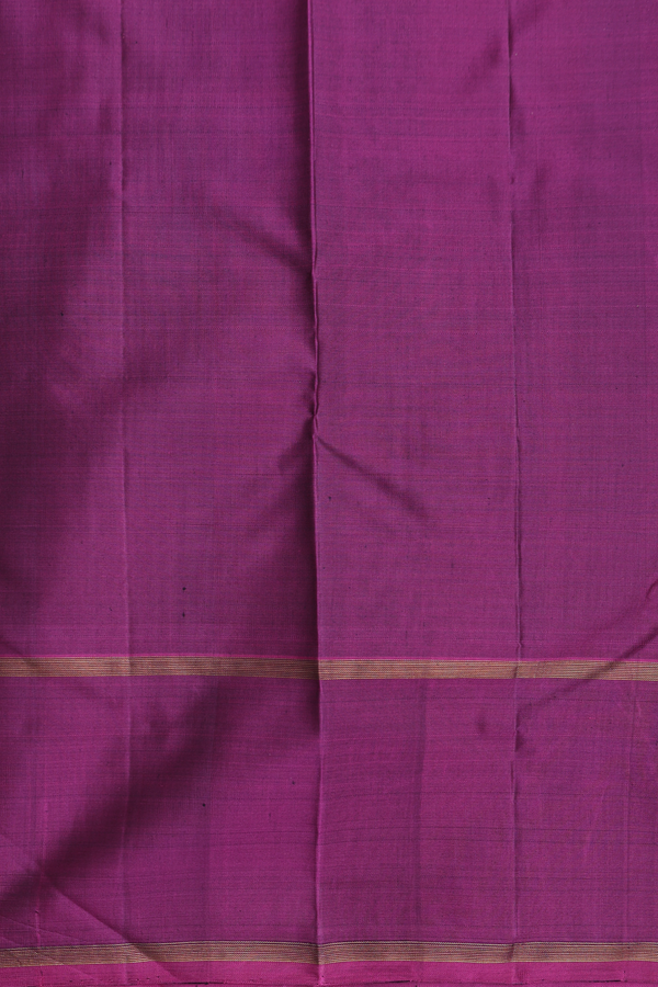 Kanchipuram Silk Saree In Emerald Green Stripes Design