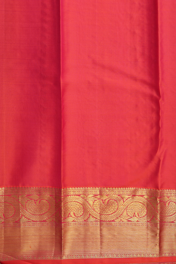 Kanchipuram Silk Saree In Forest Green With Brocade Design