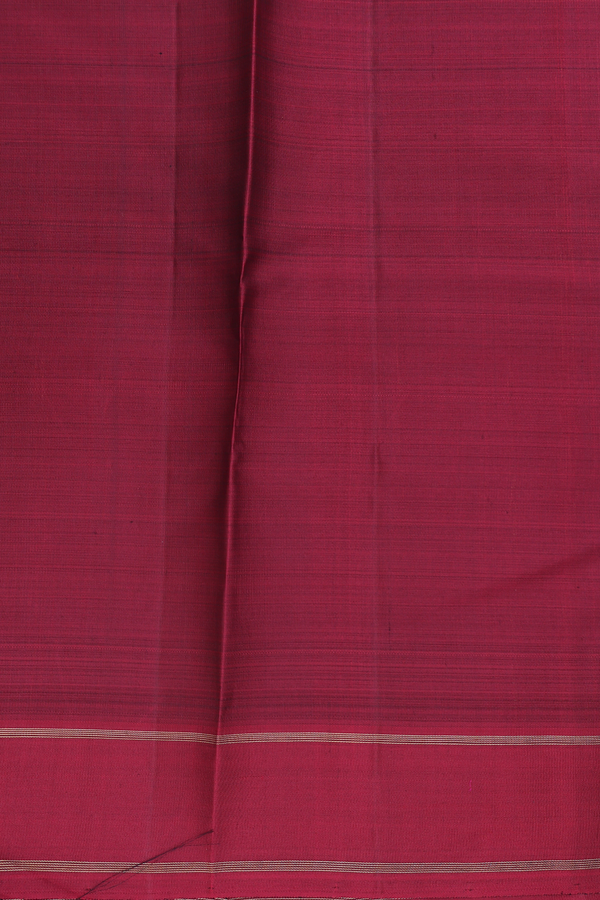 Kanchipuram Silk Saree In Forest Green With Jacquard Pattern