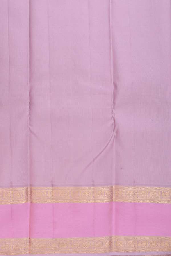 Kanchipuram Silk Saree In Forest Green With Paisley Buttas