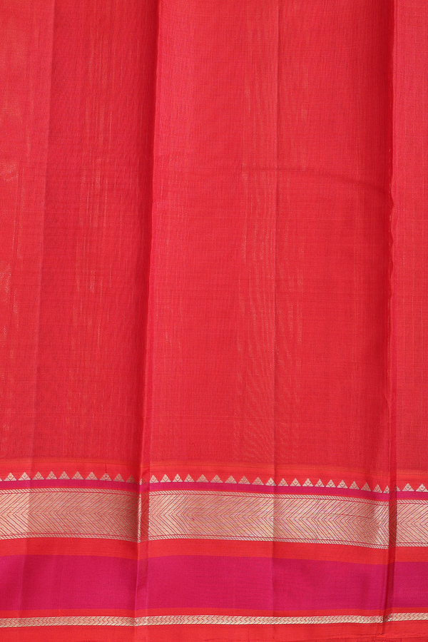 Kanchipuram Silk Saree In Forest Green With Stripes Design