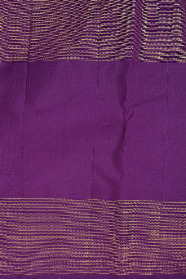 Kanchipuram Silk Saree In Grape Purple With Allover Design