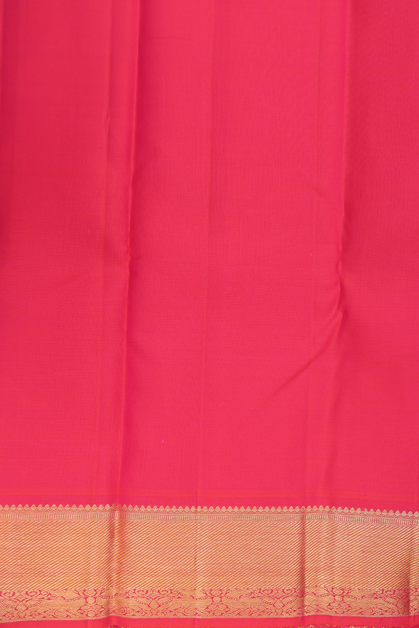 Kanchipuram Silk Saree In Grape Purple With Diagonal Design