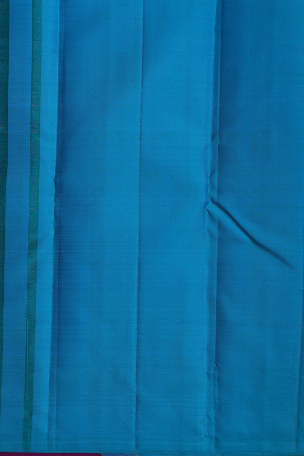 Kanchipuram Silk Saree In Grape Purple With Paisley Design