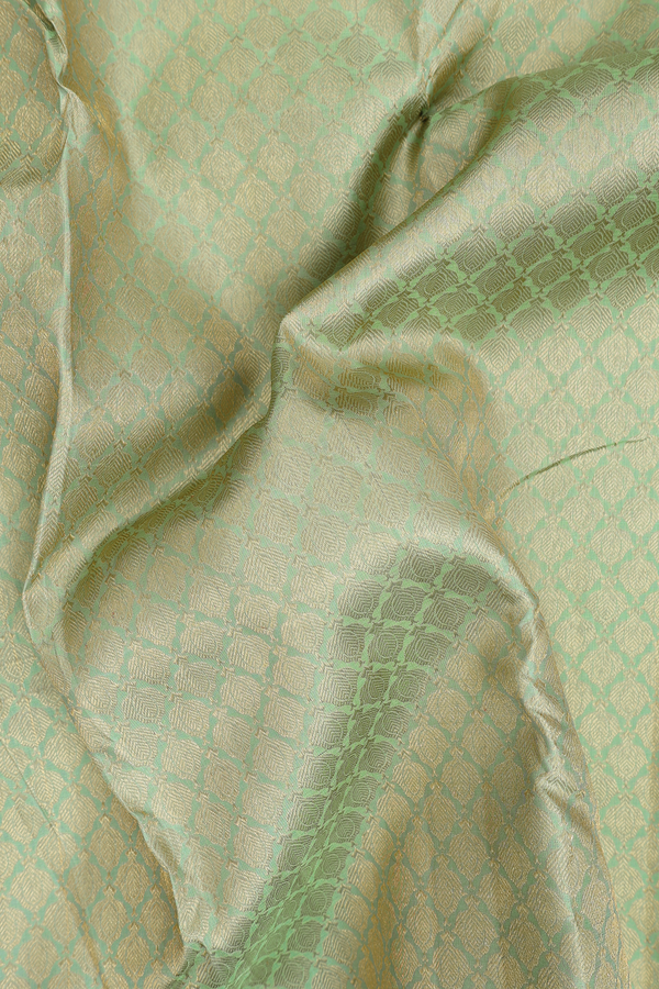 Kanchipuram Silk Saree In Green With Brocade Design