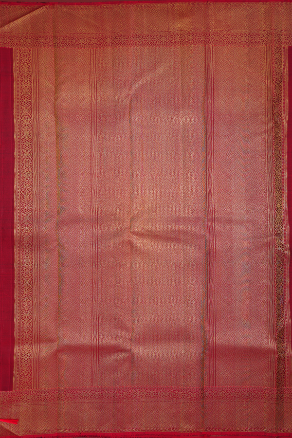 Kanchipuram Silk Saree In Green With Iruthalai Pakshi Design