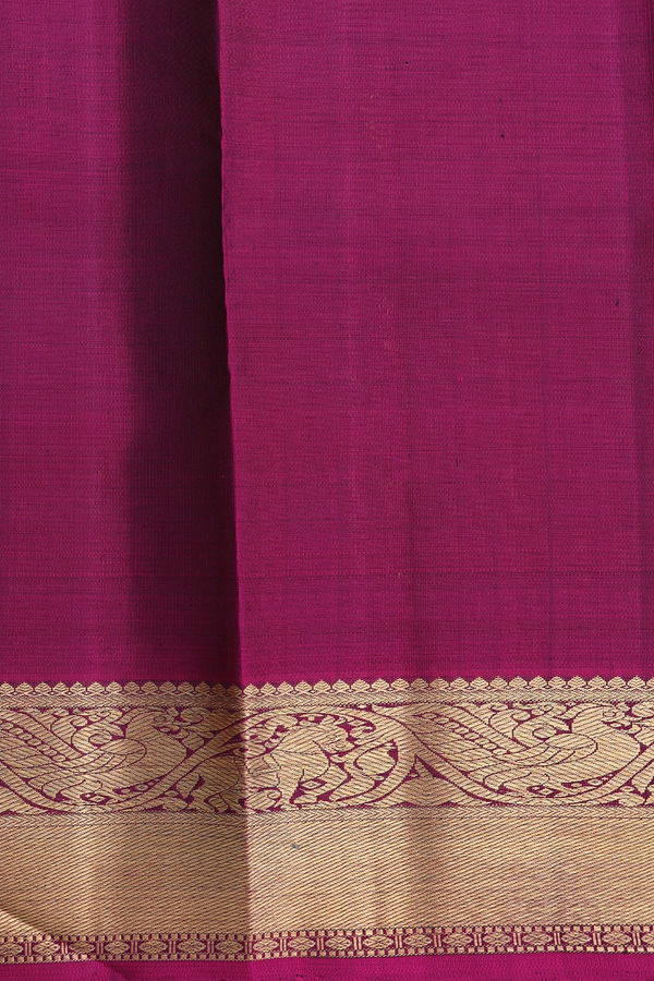 Kanchipuram Silk Saree In Green With Jacquard Pattern