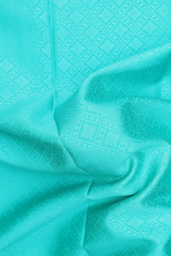 Mysore Silk Saree In Green With Self Design