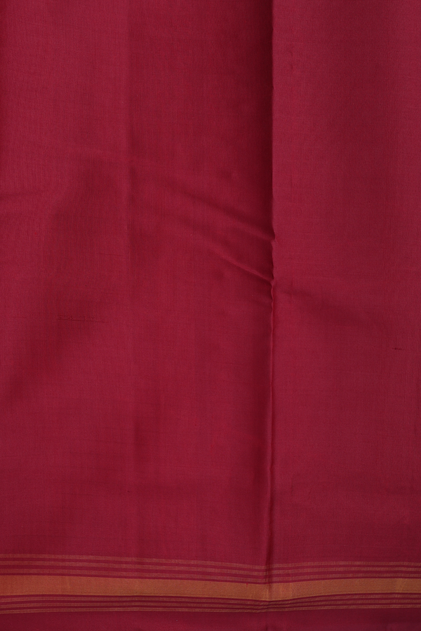 Kanchipuram Silk Saree In Grey With Checks Design