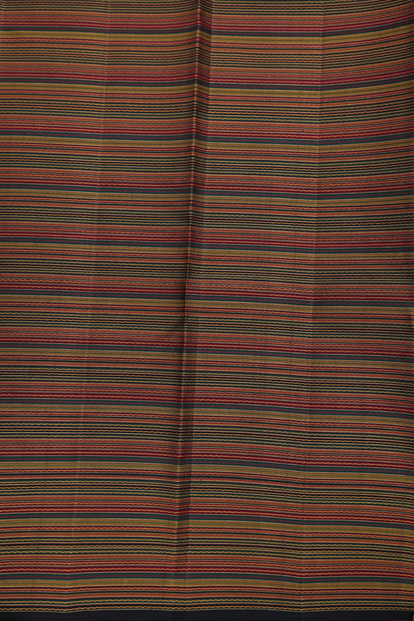 Kanchipuram Silk Saree In Grey With Checks Design