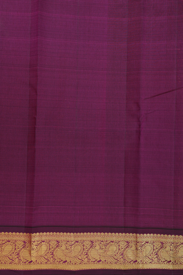 Kanchipuram Silk Saree In Warm Grey With Floral Paisley Buttas