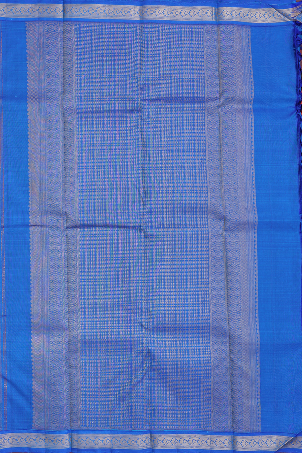 Kanchipuram Silk Saree In Honey Orange With Brocade Design