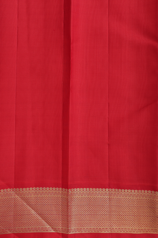 Kanchipuram Silk Saree In Honey Yellow With Checks Design