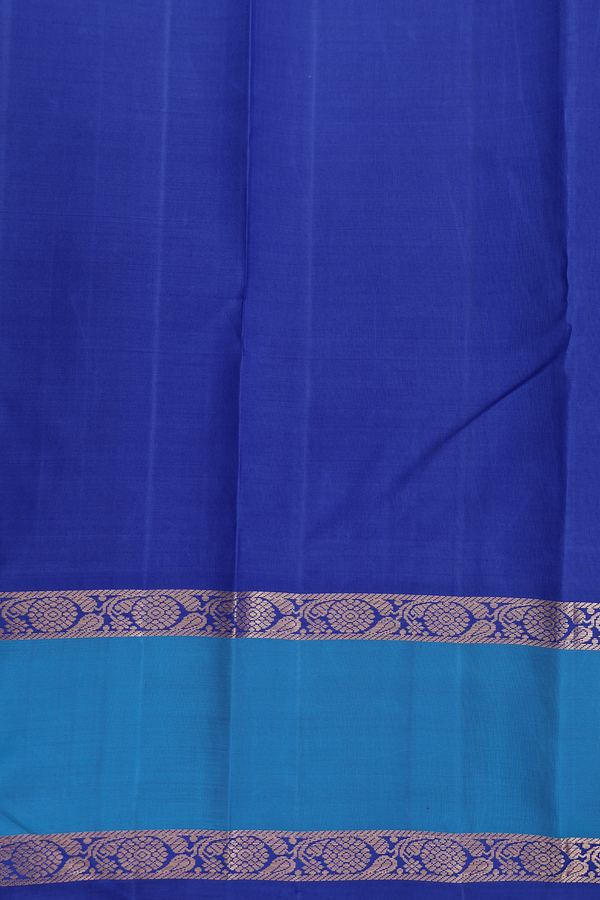 Kanchipuram Silk Saree In Honey Yellow With Contrast Border