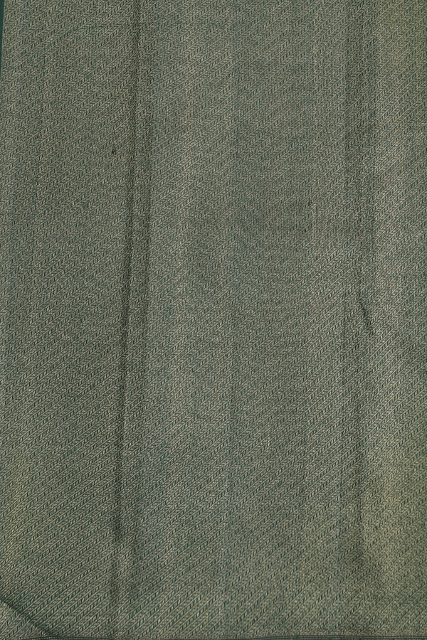 Kanchipuram Silk Saree In Blue And Red With Stripes Design