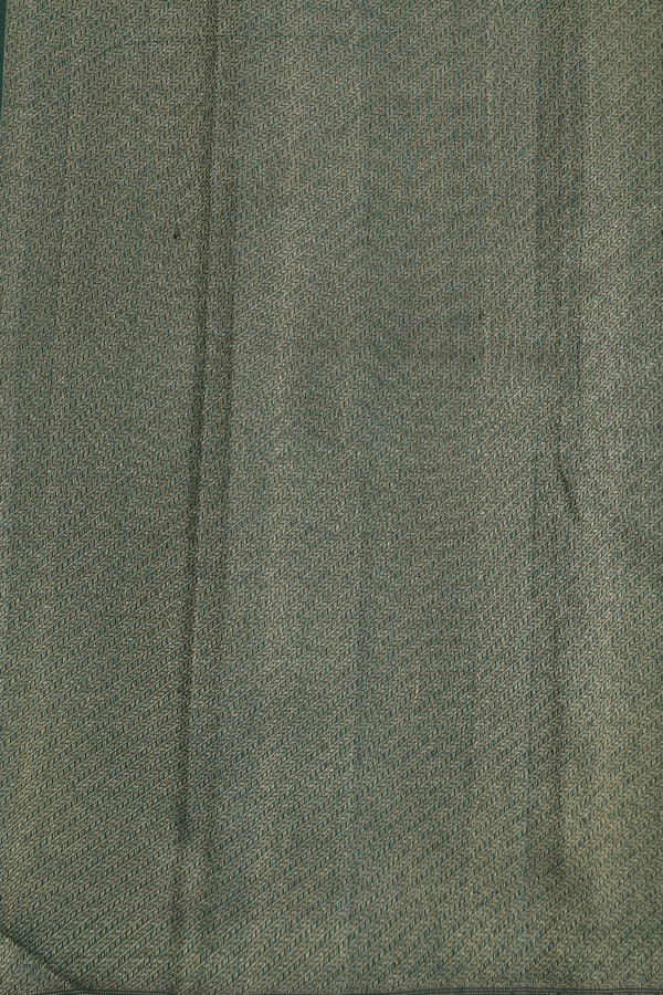 Kanchipuram Silk Saree In Blue And Red With Stripes Design