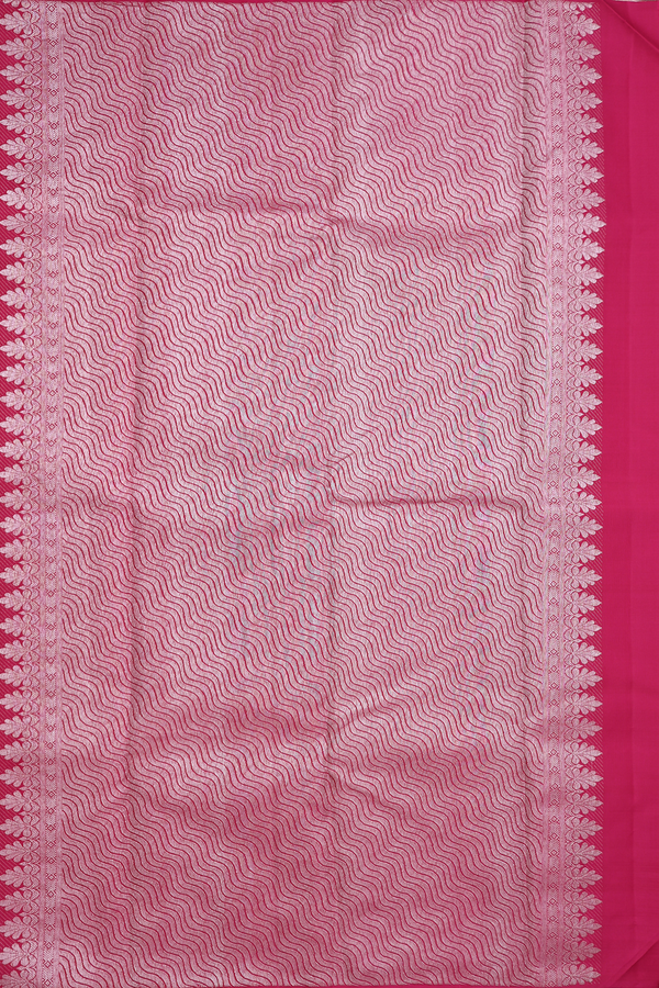 Kanchipuram Silk Saree In Ivory With Checks Along Buttas
