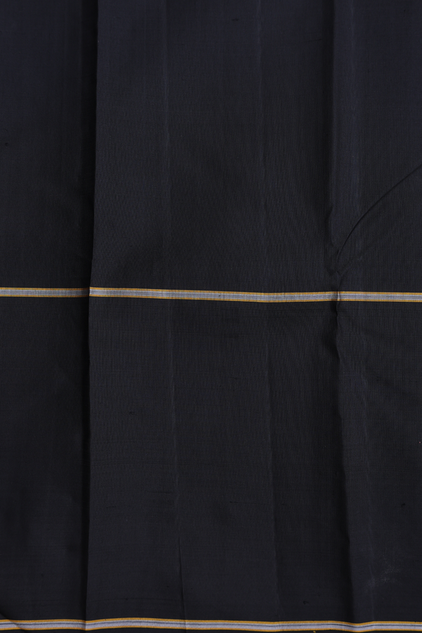 Kanchipuram Silk Saree In Ivory With Checks Design