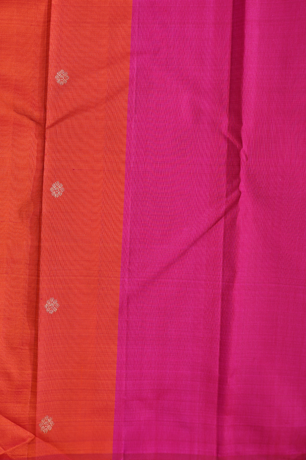 Kanchipuram Silk Saree In Ivory With Malli Moggu Buttas