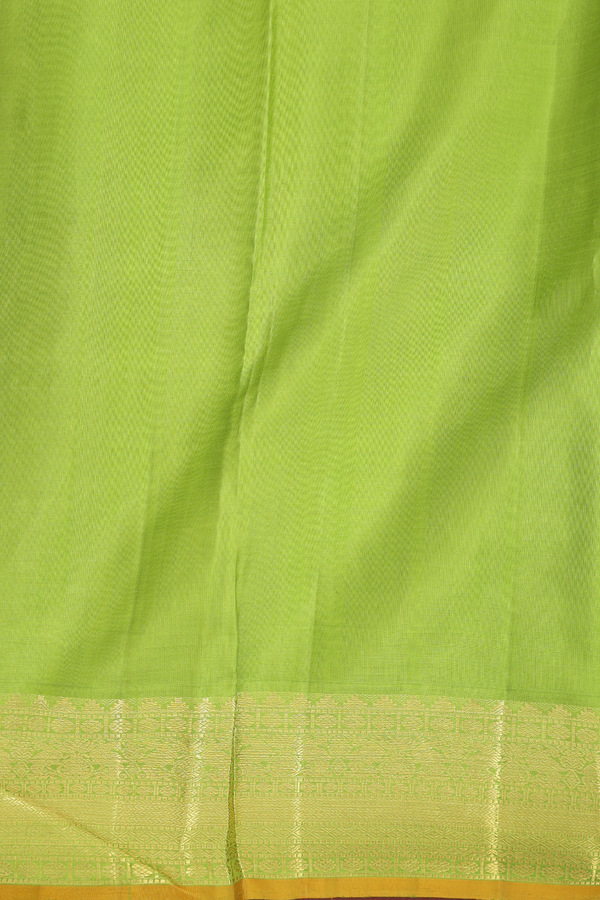 Kanchipuram Silk Saree In Lavender With Floral Printed Design