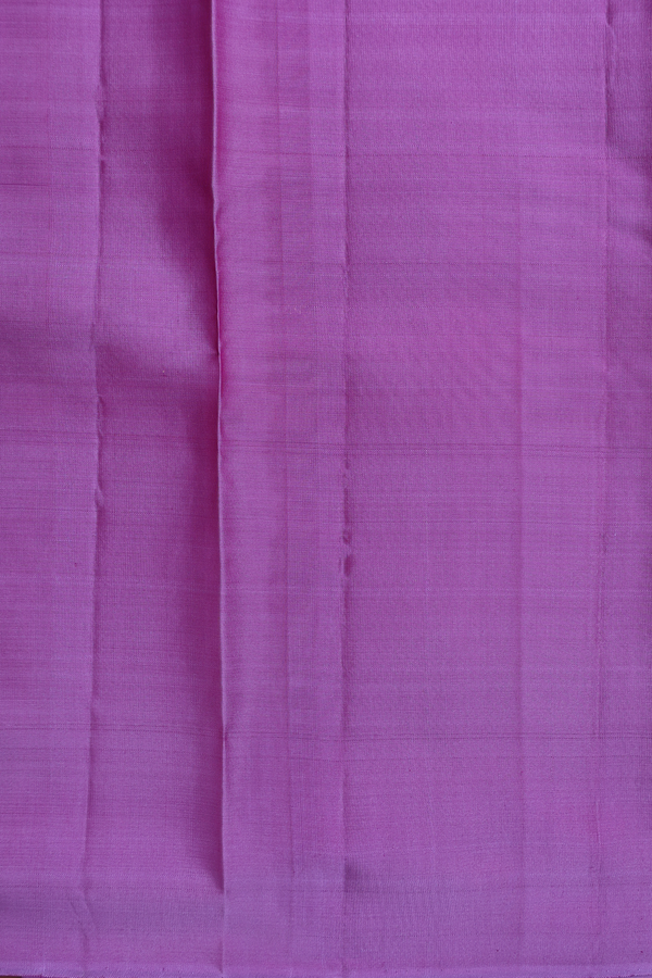 Kanchipuram Silk Saree In Lavender With Stripes Design