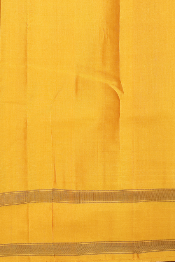 Kanchipuram Silk Saree In Light Grey With Checks Design