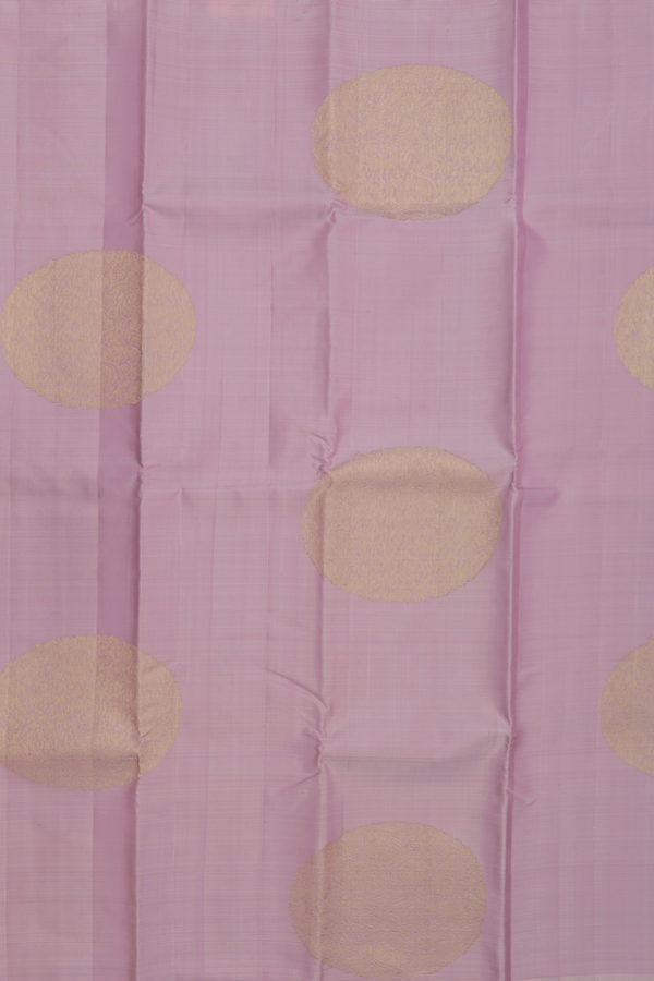 Kanchipuram Silk Saree In Light Pink With Mandala Design